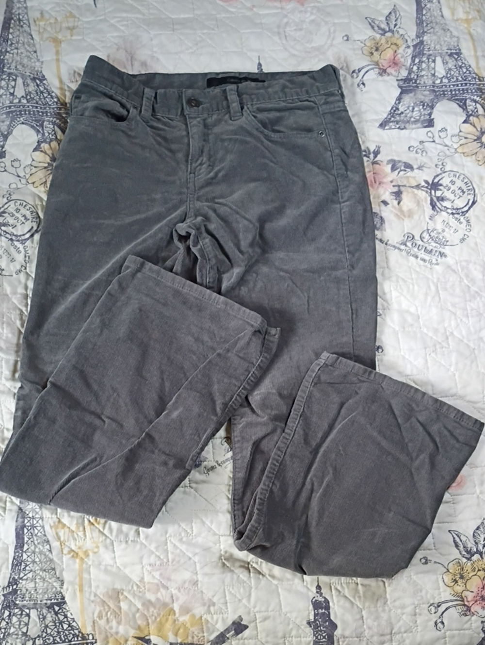 Calvin Klein Charcoal Gray Flared Pants Size 4